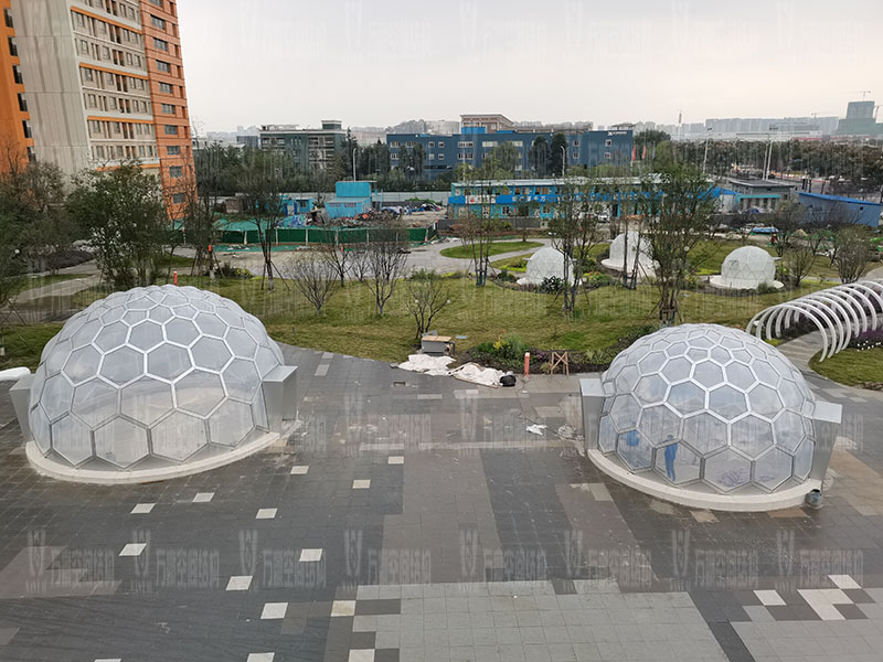 無線創(chuàng)智城市功能空間業(yè)態(tài)優(yōu)化五星集市鋼膜結(jié)構(gòu)工程