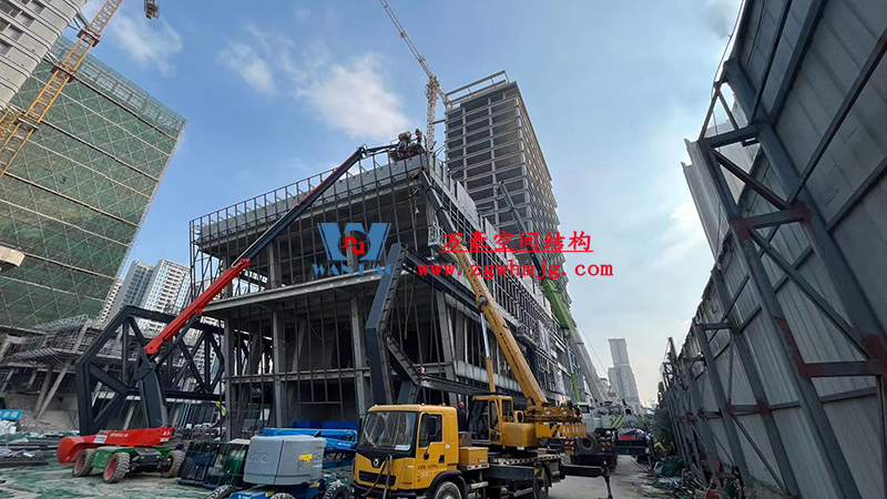 中建錦源匯廣場(chǎng)10-3#樓膜結(jié)構(gòu)工程開(kāi)始施工