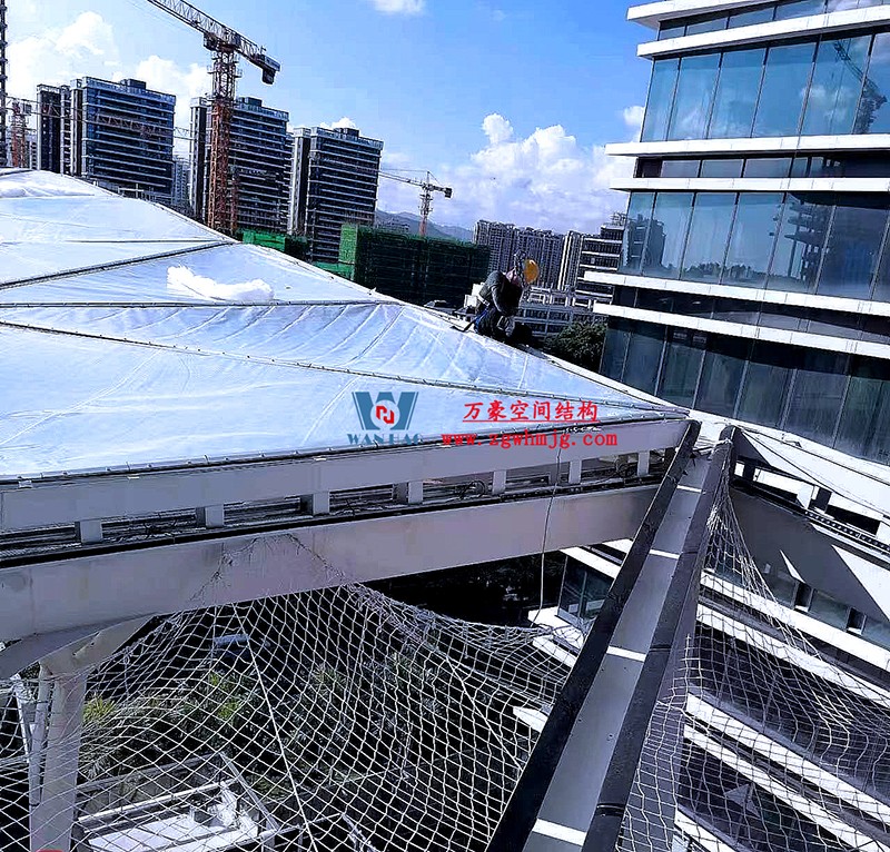 縱使烈日炎炎，腳步從未止歇！海南這個(gè)ETFE氣枕膜項(xiàng)目施工進(jìn)度有最新消息