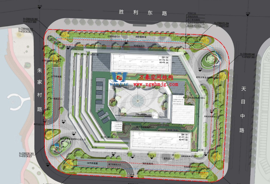 萬豪2024第1標-安吉縣昌碩小區(qū)地塊房產(chǎn)開發(fā)項目鋼結(jié)構(gòu)天幕工程