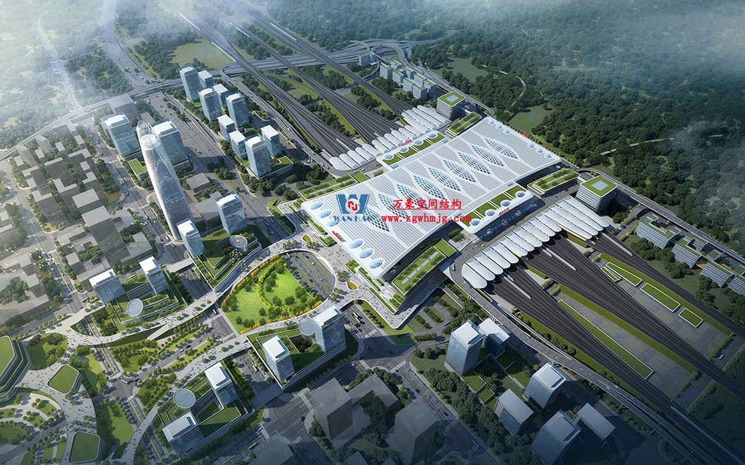 重慶東站站房正在加速建設(shè)，全力繪就項目新篇章