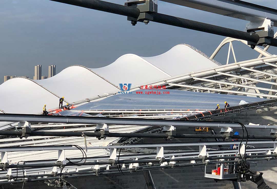 太湖之畔，華燈初上|無錫奧體中心施工加速