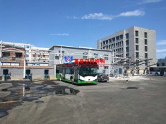 安陽(yáng)市北廠街、彰德路公交充電樁雨棚膜結(jié)構(gòu)接近尾聲